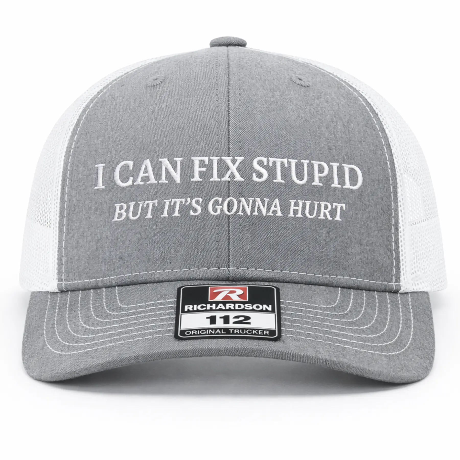 I Can Fix Stupid Embroidered Richardson 112 Trucker Hat