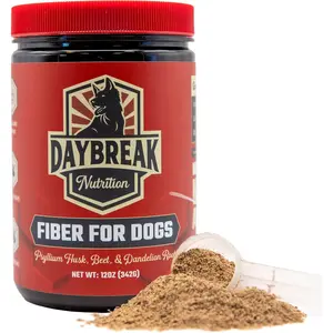 Fiber for Dogs with Psyllium Husk, Beet Root, Dandelion Root & Prebiotics, Aids Relief from Diarrhea, Constipation, Anal Gland Issues & Scoots