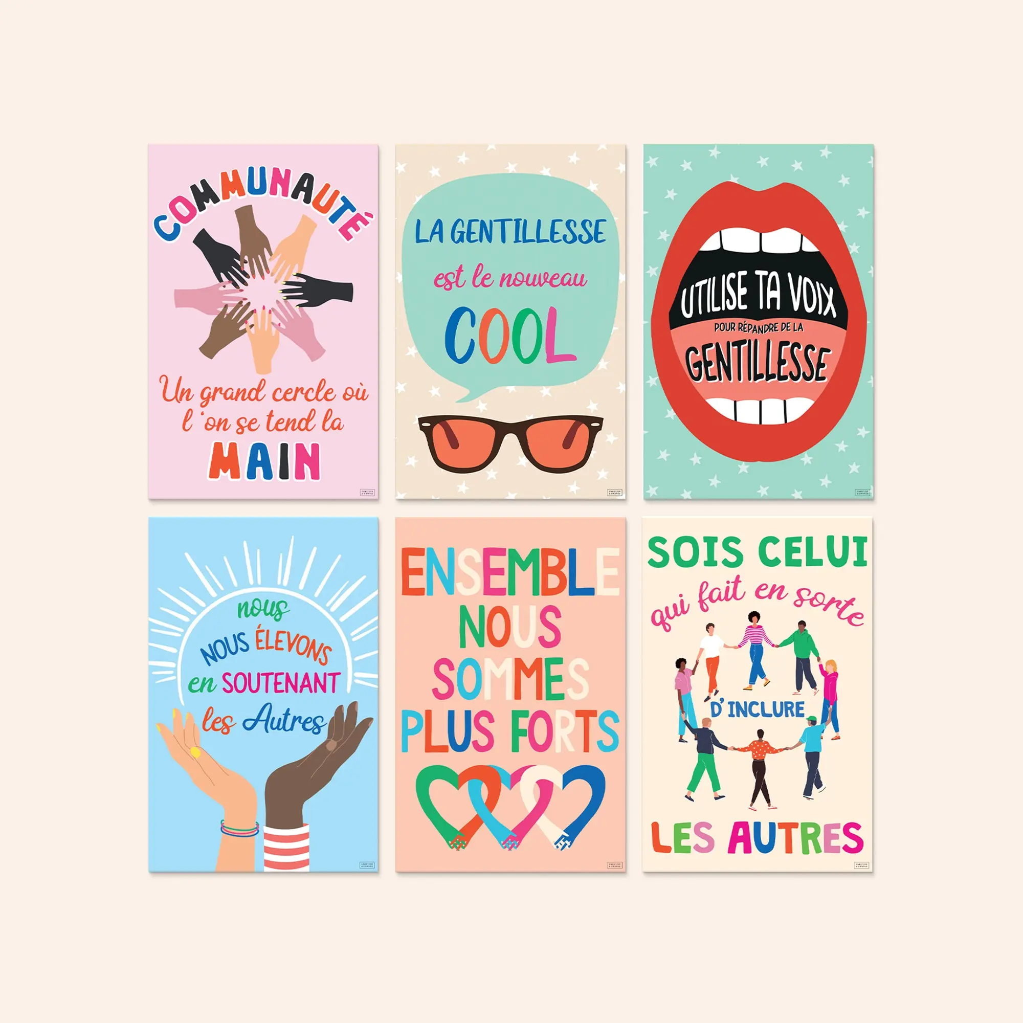 Kindness Posters in French | Set of 6