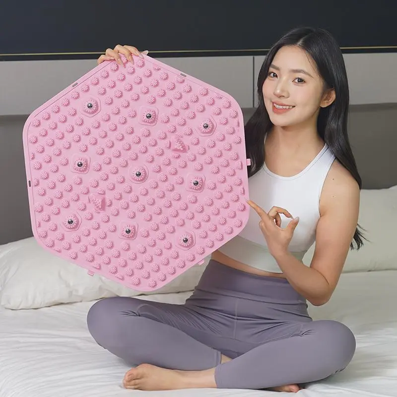 Hexagonal Foot Massage Board, Foot Acupoint Massage Pad, Foot Roller, Soft Silicone Foot Toe Pressure Board, Outdoor Leisure Equipment for Home Gym, Body Care Tool