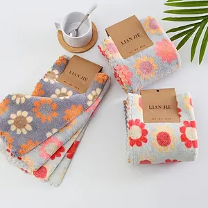 Ultra Soft Bohemian Floral Towels, Soft Absorbent Towel, Quick Dry High Absorbency, Multi-Purpose Cleaning Cloths for Kitchen Bathroom Bedroom Living Room Outdoor