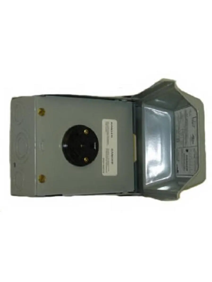 GE Energy U013P Midwest Electric 1 Each 30A 120V Receptacle with Enclosed 4.13 lbs Surface-Mount Outdoor Mountable Enclosure, 5.5x7.75x6 in