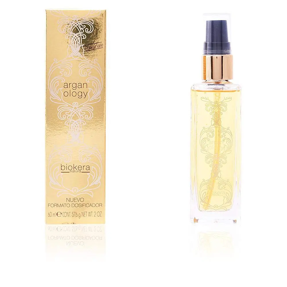 SALERM - Argan Oil Hair Serum - Biokera Arganology - 60 ml - for Very Dry and Damaged Hair - Nutrition and Shine - Revitalizes Hair - Extra Hydration - Moisturizing Hair Oil
