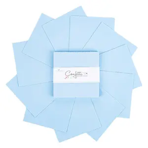 Light Blue Solid 5" Square Charm Packs from Riley Blake BOY Blue