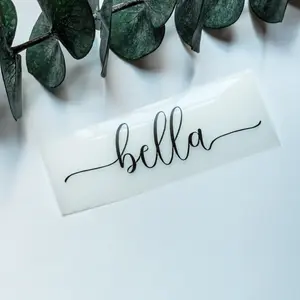 Custom Name Vinyl Decal – Personalized Sticker – Lowercase Font – Multiple Sizes & Colors