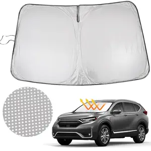 Windshield Sun Shade for Honda CR-V 2012-2026 Custom Fit 240T Reflective Polyester Double Thickness UV Protection Foldable Sun Visor Car Sunshade