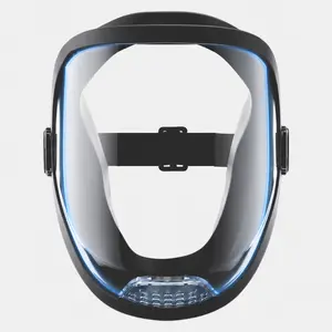 Full Face Organic Vapor Respirator Mask with Anti-Fog Clear Wide-View Lens, Adjustable Fit Design, Covers Eyes, Nose and Face, Suitable for Painting, Cleaning, Sanding, DIY and Workshop Use