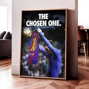 Lionel Messi 'The Chosen One' Poster, Gift For Fans ( Unframed - Print Only )