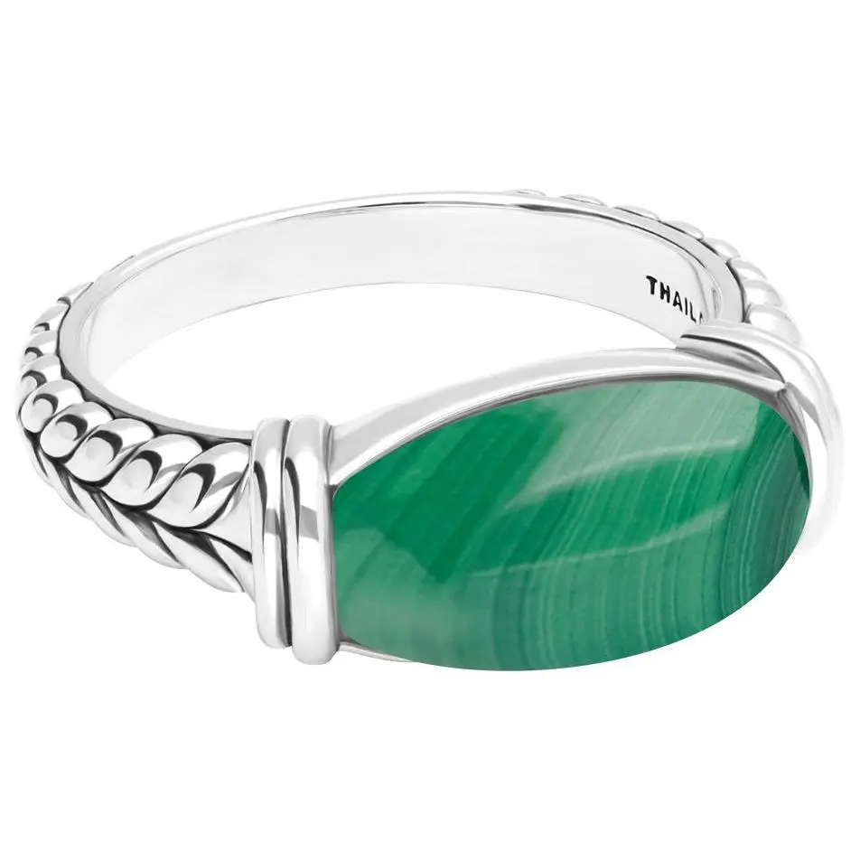 Tiffany Kay Studio Sterling Silver M alachite Rng