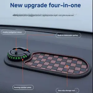 Multifunctional Vehicle-Mounted Anti-Slip Mat, Mobile Phone Navigation Holder, Central Control Storage Mat