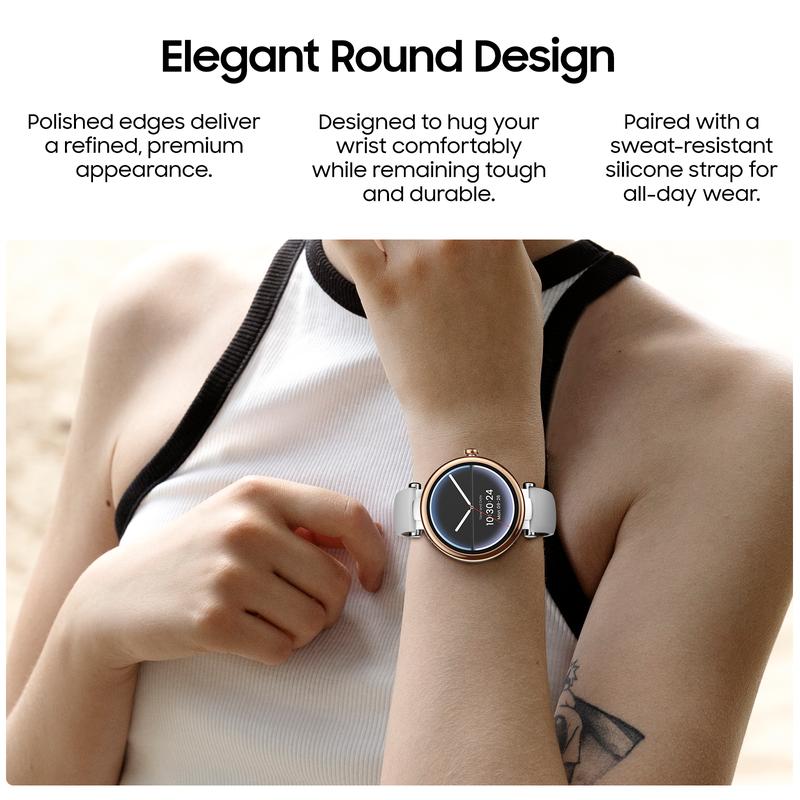 TOZO S8 AMOLED Smart Watch Women 1.32" HD Bluetooth Call Text, 100+ Sports Modes Sleep Stress Tracker, Waterproof Rose Gold Gift for Her