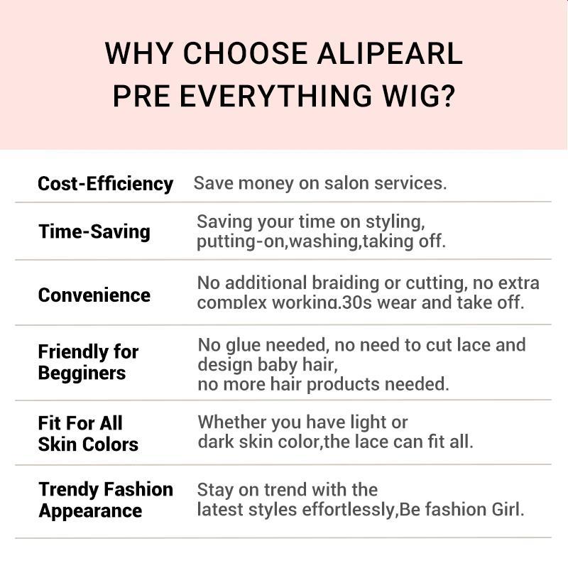 Alipearl Hair 250% Density Spiral Curl Kinky Curly 5x7 Lace Closure Glueless Wigs Pre Styled Pre Cut Lace Wigs Human Hair Beginners Friendly Glueless Wig