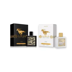 Lattafa Qaed Al Fursan + Qaed Al Fursan Unlimited Multi-Pack EDP, Unisex Fragrance Scent Blend, 3.4 oz Alcohol Base Eau De Parfum with Fruity, Sweet, Vanilla, Wood Notes