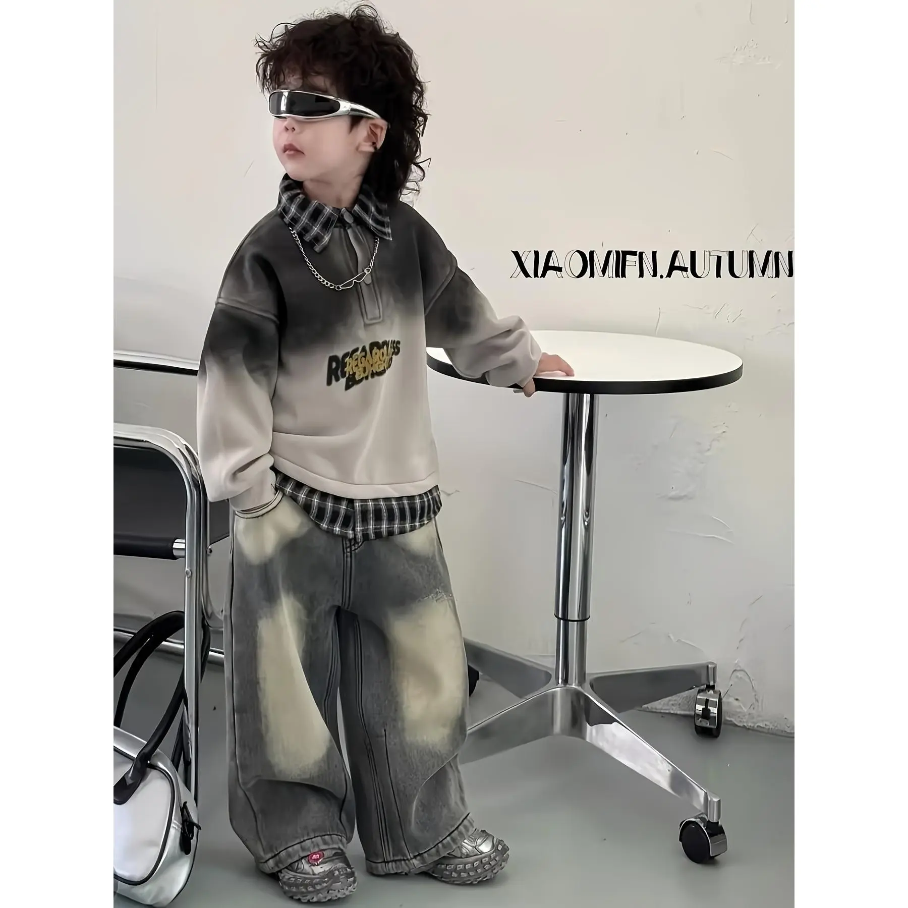 "K-Style Squad Set" 2026 Boys 2pcs Outfit |       Fake Two-Layer Shirt & Trendy Pants |       Multi-Pocket Design for School & Daily Wear |       Age 7-15, Machine & Hand Washable (Smart Parent Pick! ), Perfect for Outdoor