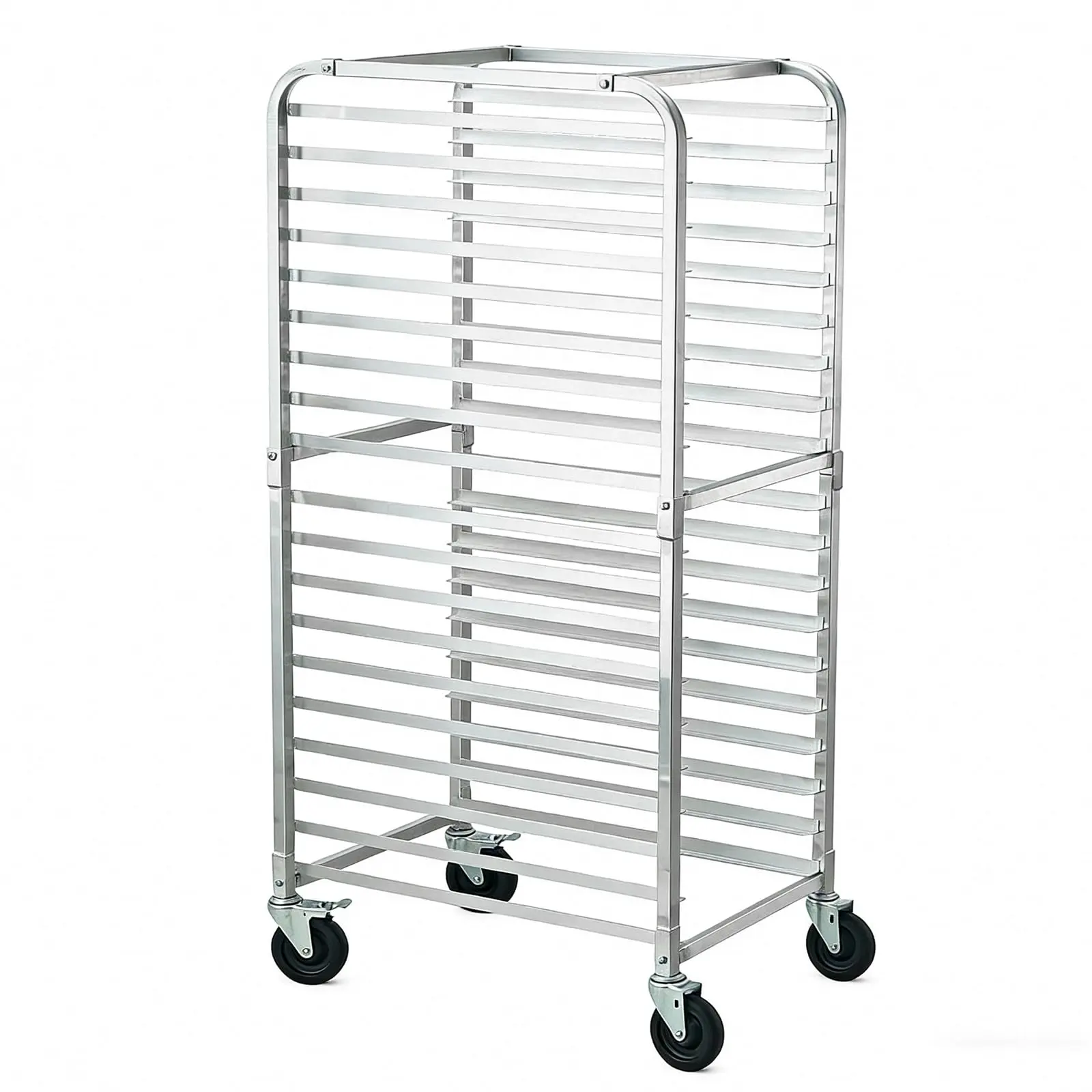 Garvee 20 Tier Aluminum Bun Pan Rack with Lockable Casters, Large Capacity Commercial Mobile Bakery Cooling Rack Trolley for Kitchen Restaurant, 20"W x 26"D x 70"H