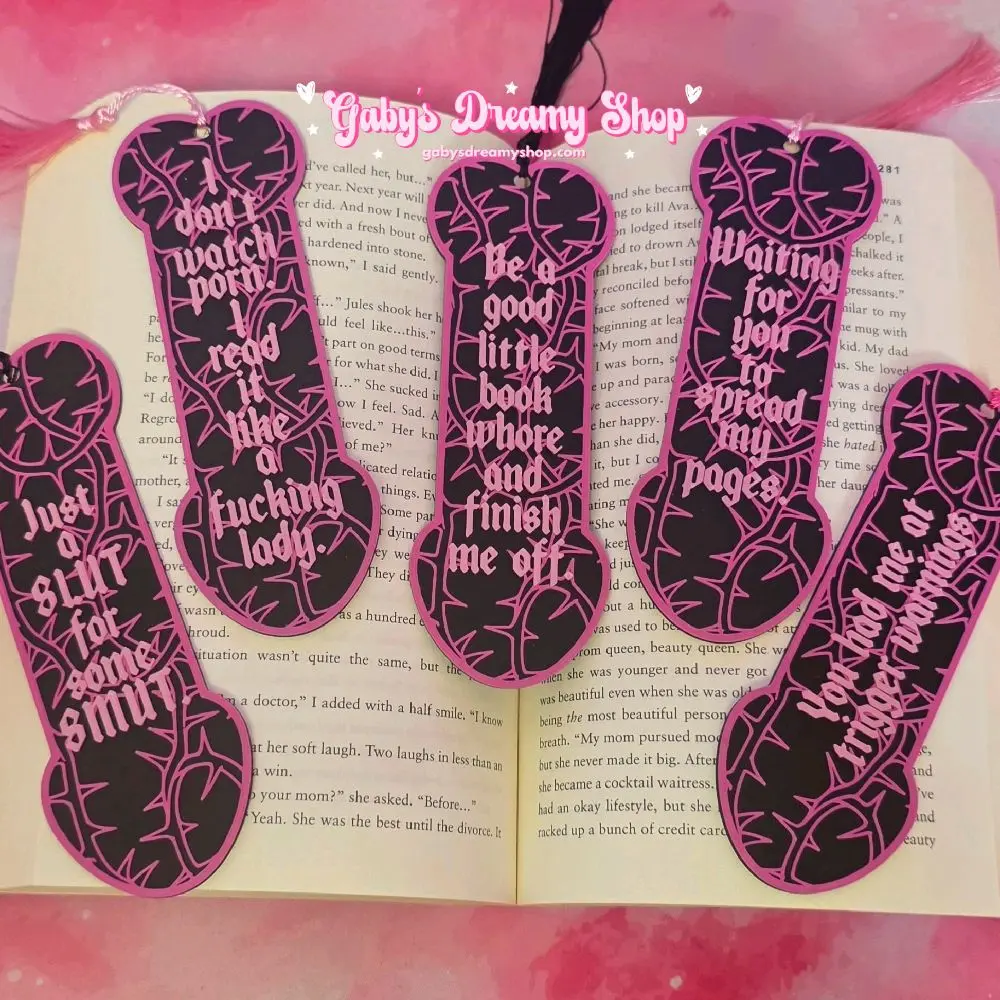 Spicy Bookmarks, Dark Romance Bookmarks, 3D Printed Bookmarks