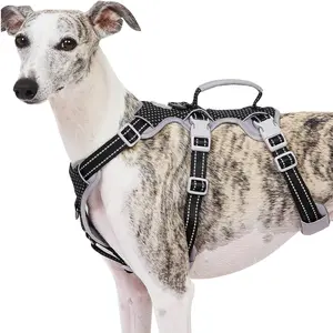 Escape Proof Dog Harness, Secure Dog Harness No Escape, Fully Reflective Harness with Handle, Breathable, Durable, Adjustable Vest for Small Dogs Walking, Training, and Running Gear (Black,S)