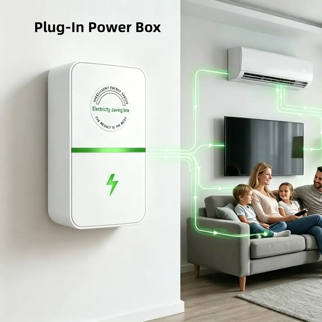 2-Pack 2026 Updated Energy-Saving Home Device, US Plug with Built-In Indicator Light, Portable 90-250V Power Saver for Adults' Home, Bedroom, Dorm Use
