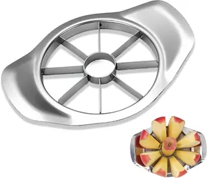 Stainless Steel Apple Slicer & Corer, 8-Slice Apple Cutter Wedger, Heavy Duty Fruit Divider for Apples & Pears, Kitchen Gadget for Home Use