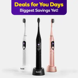 Pro 2.0 Sonic Toothbrush - Smart Pressure Sensor, 9-Month Battery Life, LED Display, Deep Cleaning