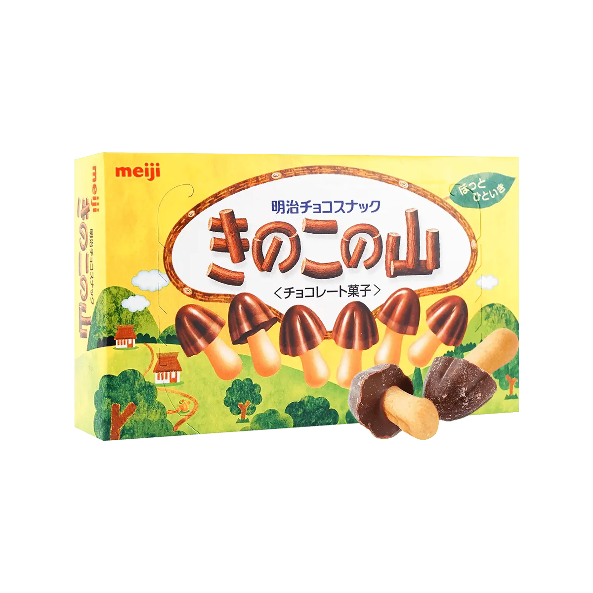 Meiji Kinoko no Yama Chocolate Mushroom Biscuits 66g - TWICE &  K-Pop Idol Snack, Japanese Popular Treat