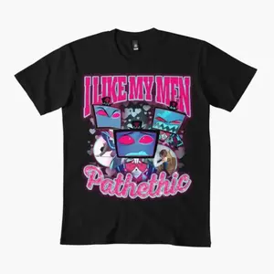 Vox Hazbin Hotel - I love my men pathethic T-shirt For Men Women 100%25 Cotton T Shirts Short Sleeve Tops 1018-2, Unisex Graphic T-Shirt, Soft Cotton, Perfect Gift for Any Occasion