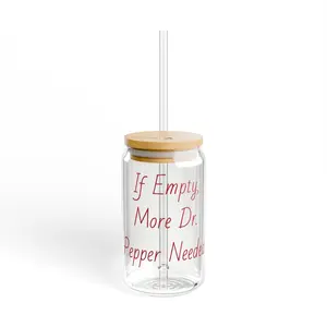 Dr. Pepper Sipper Glass, 16oz