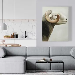 Begin Home Decor C1RC3648V053RZ 36 x 48 in. Aries Wildlife Animals Canvas - Unique Home Decor Art