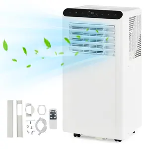 8000 BTU Portable Air Conditioner - Cools up to 350 Sq.Ft, 3-in-1 AC Unit with Dehumidifier & Fan, Energy Efficient Certified, Quiet Operation, Remote Control & Easy Window Kit Included