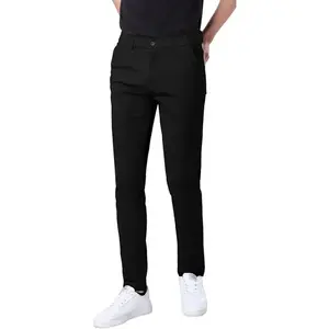 Men's Skinny Stretchy Khaki Pants Colored Pants Slim Fit Slacks Tapered Trousers