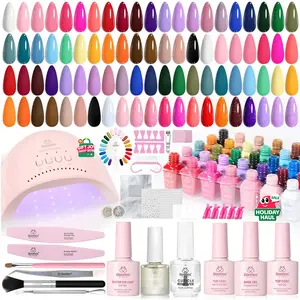 Beetles Gel Nail Polish Kit 5ML Upgrade Colorful Bottle Set with Base Matte&Glossy Top Coat Beauty Must Have DIY Salon Set Soak Off DIY Stuff Gifts for Women Girls Teen
