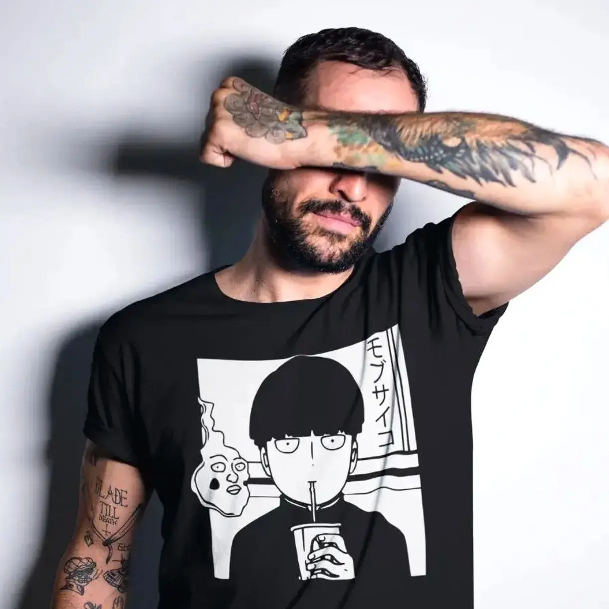 Mob Psycho 100 Slurp Tee T-shirt  Graphic T-shirts, Text T-shirts, Men's And Women's Cotton Fashion G0X