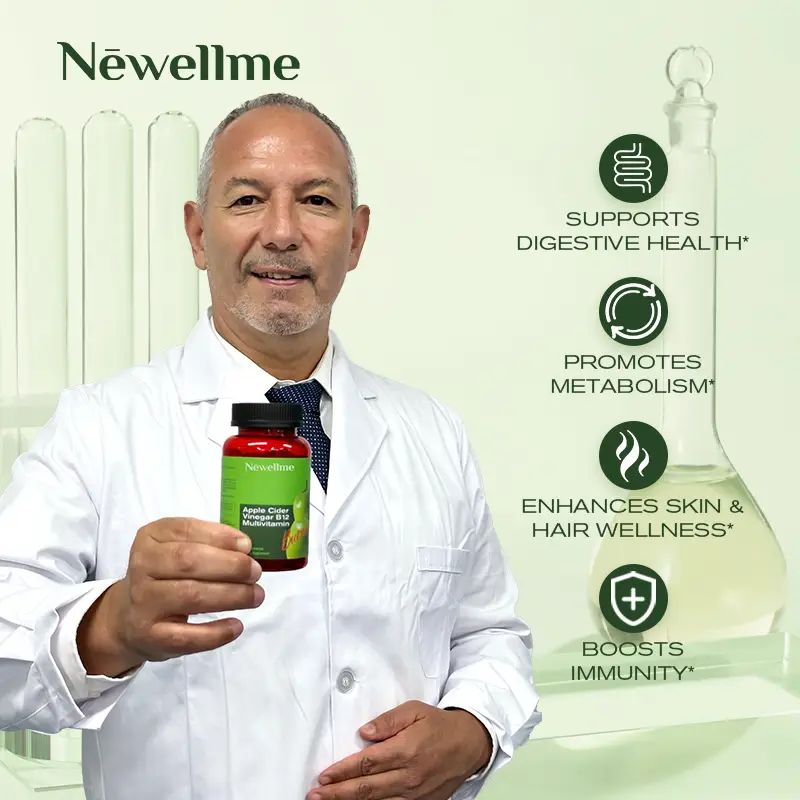 Newellme-Apple Cider Vinegar Gummies Recipe Supports Normal Energy Levels and Gut Health Edible Dietary