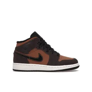 Jordan Kid's 1 Mid SE Dark Chocolate, from StockX