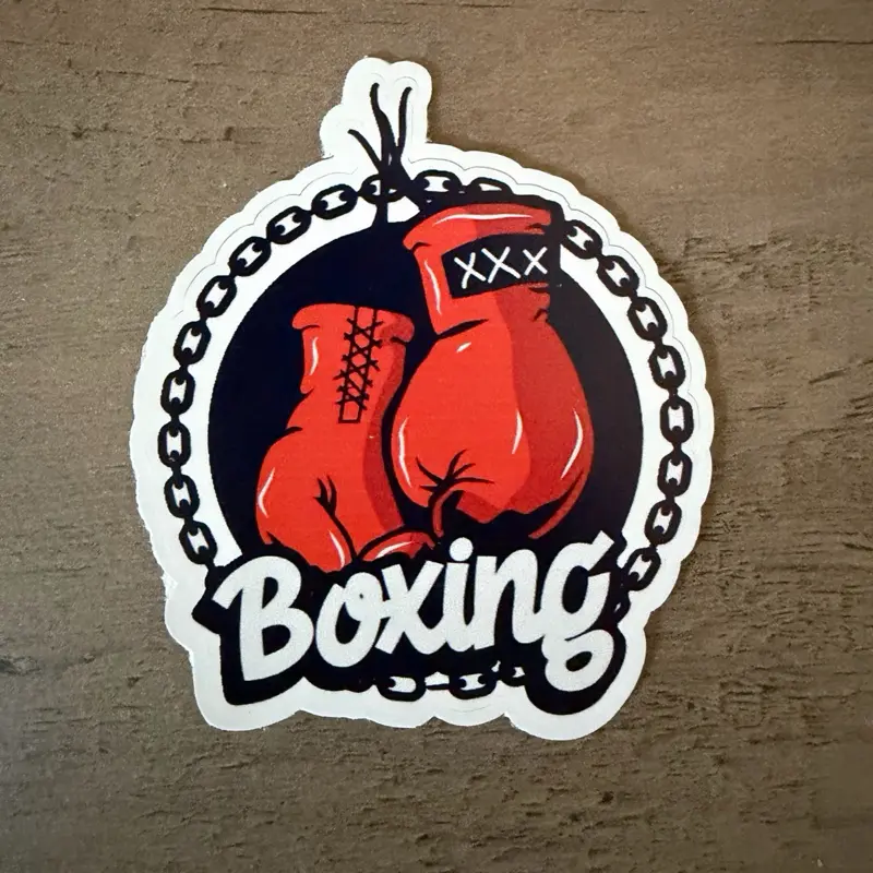 Boxing Gloves 3” Waterproof Vinyl Sticker