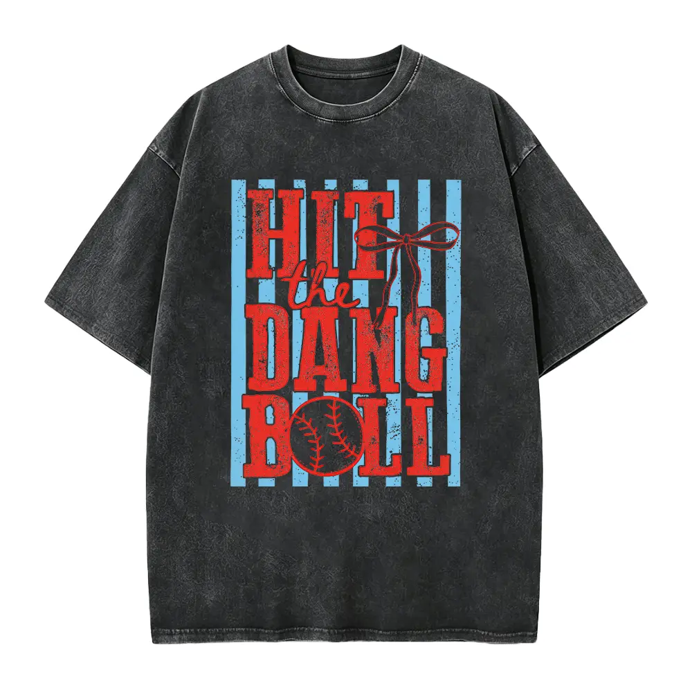 Hit the Dang Ball T-Shirt, Trendy Baseball Tee, Women's Baseball Shirt, Baseball Mom Shirt, Game Day Tee