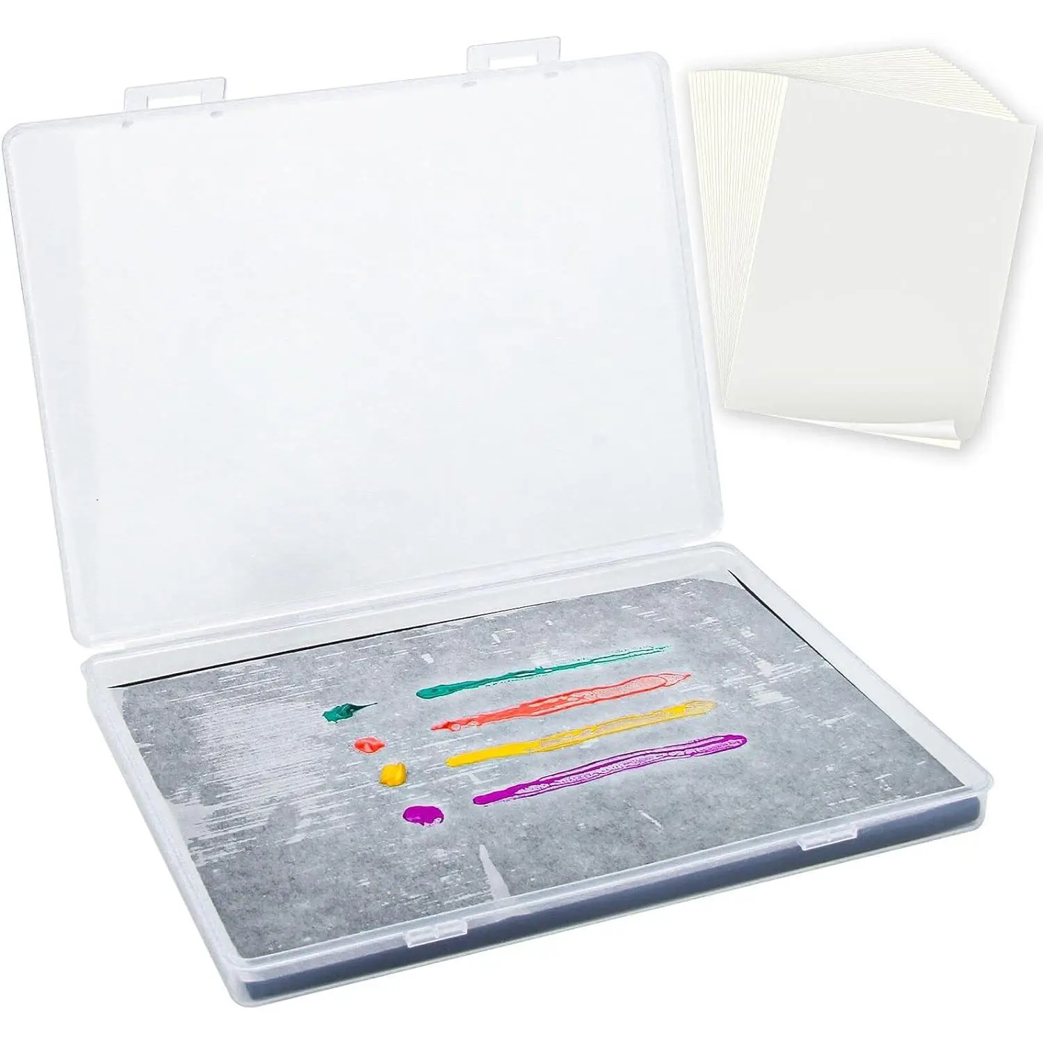 Stay Wet Palette for  Painting  Wet Palette Tray with Sponges and 100 Papers for  Paints, Keep  Wet and Fresh for Miniatures