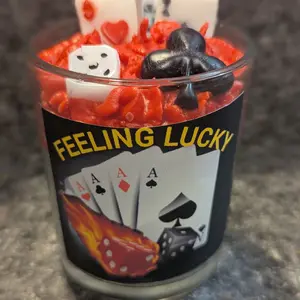 lets go to vegas blackjack feeling lucky candle