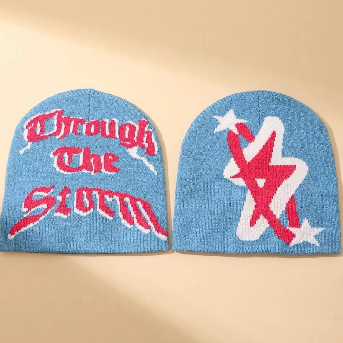 Blue Through The Storm Beanies