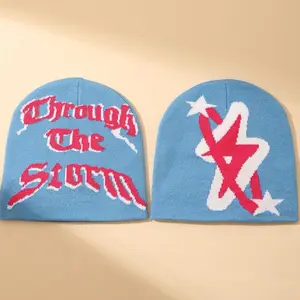 Blue Through The Storm Beanies