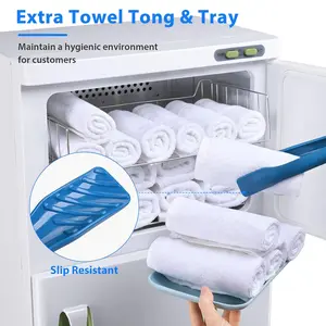 BYOOTIQUE Hot Towel Warmer Cabinet, 46L Extra Large Capacity, 2in1 Professional Double Towel Heater Machine for Facial Spa, Massage, Hair Salon, Barber, Estheticians, Beauty Salon, White