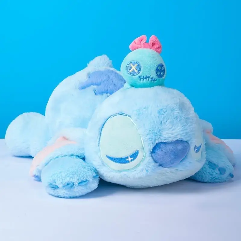 Dreamy Planet Series: 16 - inch Stitch and Companion Plush Dolls in Lounge Pose - Perfect for Bedroom, Sofa, and Cuddling Stuffed Toys Huggable,cozyvi