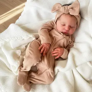 Zero Pam Realistic Reborn Doll 48.26cm Silicone Baby Doll, with soft cloth body, realistic baby doll for girls, lifelike reborn doll, newborn appearance, with accessories