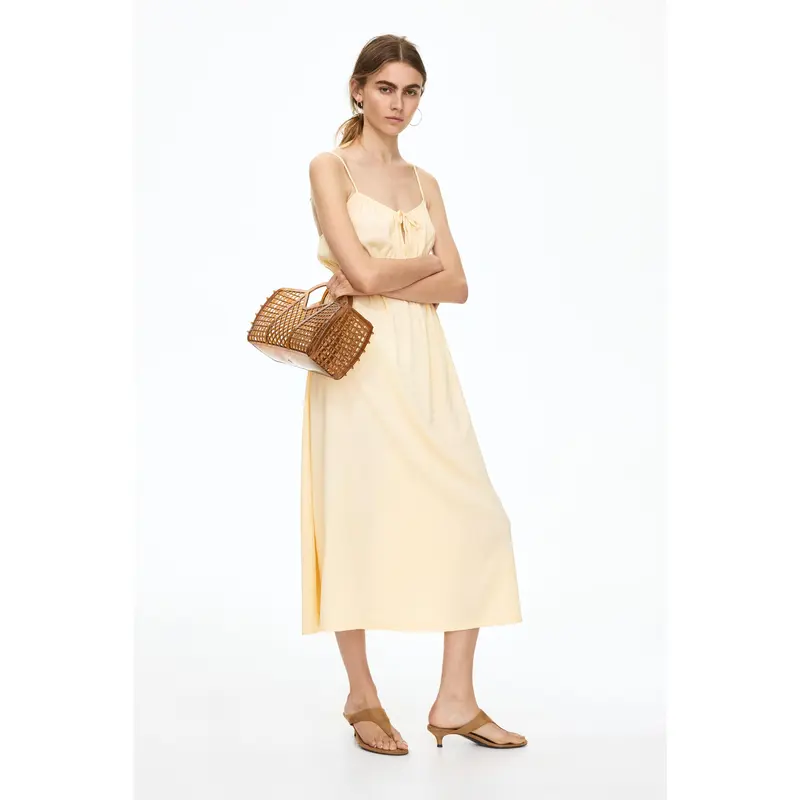 gold long sleeve satin dress Golden Drape Evening Gown main image 0