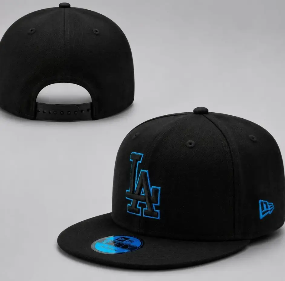 New Era MLB Baseball Hat – NY Yankees & LA Dodgers Snapback Fitted Cap, Flat Brim, High Crown, Premium Embroidered Streetwear