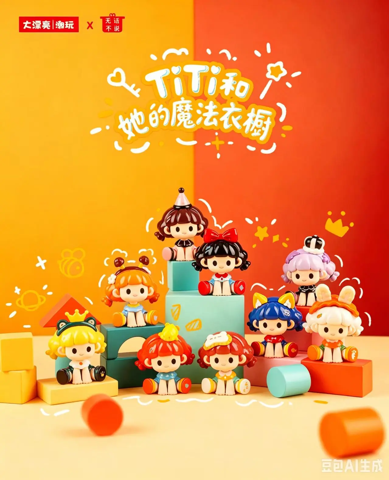 TiTi and Her Magic Wardrobe Vinyl Blind Box Doll Collection