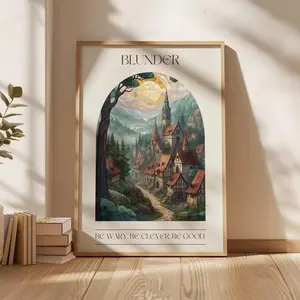 One Dark Window Blunder Print, One Dark Window, The Shepherd King Poster, Bookish Wall Art, Rachel Gillig (Unframed)