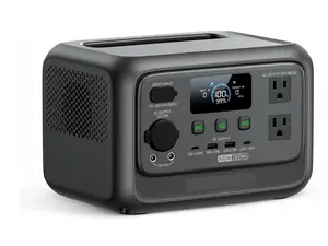 Rechargeable Mini Generator, Portable Power Station 600W, 299Wh , 70-Min Fast Recharge, 8 Outlets Backup Battery for Outdoors, Camping, Emergency, Off-Grid Living, Lightweight 9.4 lbs Design