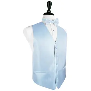 Powder Blue Herringbone Tuxedo Vest