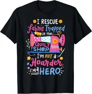 [100% Cotton]Quilting Sewing Quilt Shop T-Shirt